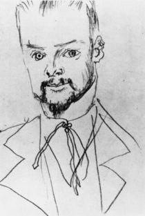 Paul Klee / Zeichnung von A. Macke von klassik art