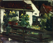 Garden with Sunflowers / M. Liebermann / 1895 by klassik art