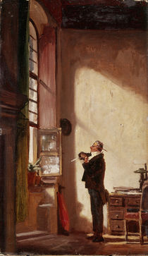 Carl Spitzweg, Der Schreiber/um 1855–60 von klassik art