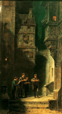 C.Spitzweg / The Quartet / Ptg. /  c. 1860 by klassik art