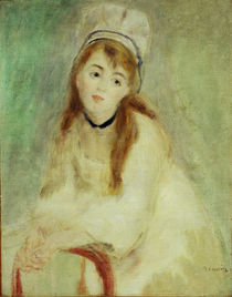 Renoir / Portrait o. a young woman /c1876 by klassik art