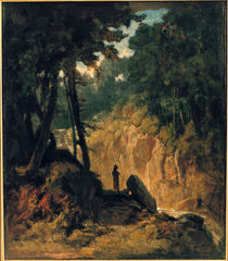 Carl Spitzweg / Forest with Monk / 1855 by klassik art