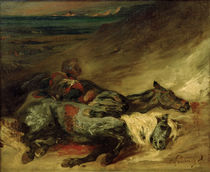 E.Delacroix, Zeit tote Pferde by klassik art