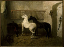 The Kick, or Stable Interior / A.Lugardon / Painting 1855 by klassik art