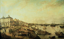 Bordeaux, Hafen, Gemälde 1805 von klassik art