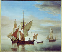 W. van de Velde, Schiffe auf ruhiger See by klassik art