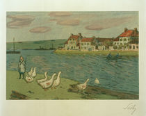 A.Sisley, Gänse by klassik art