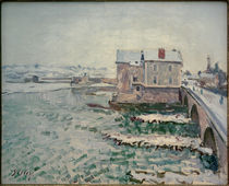 Sisley / Bridge of Moret in the Winter by klassik art
