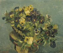 V. van Gogh, Korb mit Stiefmütterchen auf einem Tischchen by klassik art