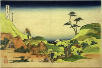 Hokusai, Shimomeguro / Farbholzschnitt 1831 by klassik art