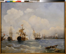 Seeschlacht bei Reval 1790 / Bogoljubow von klassik art
