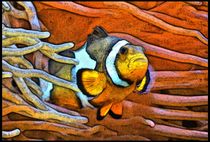 Digital Painting Anemonenfisch von kattobello