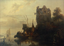 W.Nuijen, Vergnügliche Bootsfahrt von klassik art