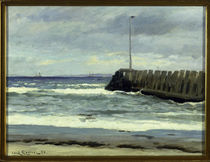 Carl L.Locher, Am Strand / Gemälde, 1886 by klassik art