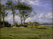 Peder Mørk Mønsted, Spring Landscape by klassik art