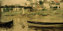B.Morisot, Boote auf der Seine von klassik art