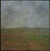 Monet / Rain on Belle-Ile / Painting by klassik art