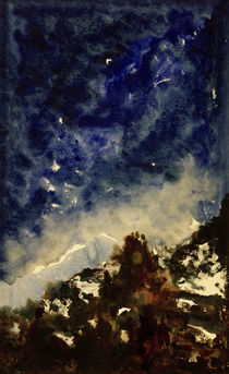 Gustave Moreau, Landschaftsstudie von klassik art