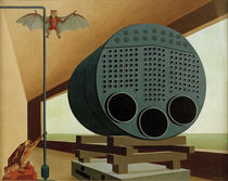 C.Grossberg, Dampfkessel mit Fledermaus von klassik art