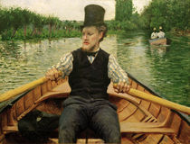 G.Caillebotte / Oarsman in a Top Hat / Painting, 1877. by klassik art