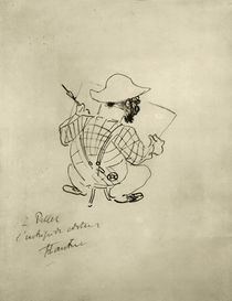 H. de Toulouse-Lautrec, Self-Caricature by klassik art