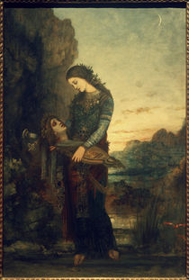 G.Moreau, Junge Thrakerin mit dem Haupt des Orpheus by klassik art