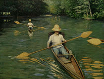 Caillebotte / Canoes on the Yerres River by klassik art