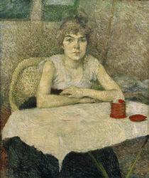 Toulouse-Lautrec, Junge Frau am Tisch von klassik art