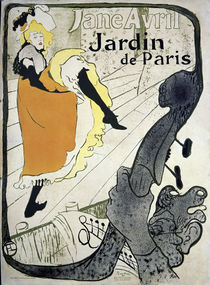 Jane Avril / Toulouse-Lautrec / Poster 1893 by klassik art