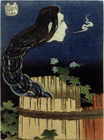 Hokusai, Das Tellerhaus / Farbholzschnitt 1831–1832 von klassik art