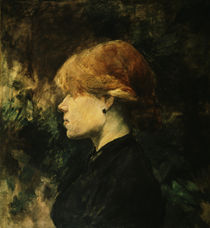 Toulouse-Lautrec, Junge Frau mit rot. H. von klassik art
