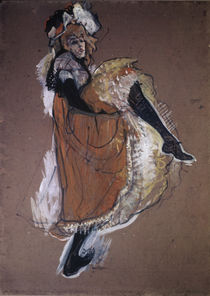 Toulouse-Lautrec, Jane Avril tanzend von klassik art