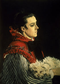 Claude Monet / Camille with dog / 1866 by klassik art