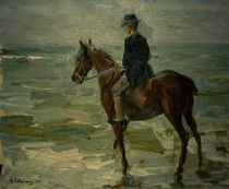 Liebermann / Rider Along Sea / Painting by klassik art