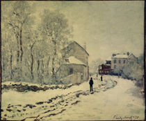 Monet / Snow in Argenteuil / Painting by klassik art