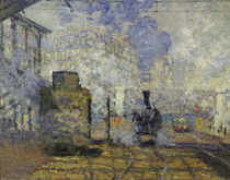 Monet / Gare Saint-Lazare / 1877 / Detail von klassik art