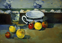 Cézanne / Cup, Glass & Fruit II /  c. 1877 by klassik art