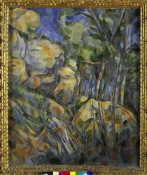Cezanne / Rocks near the caves above Chateau Noir / 1904. by klassik art