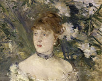 Morisot / Junge Frau i. Ballkleid / Det./1879 von klassik art