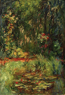 Claude Monet / Waterlily Pond / Painting by klassik art