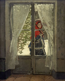 C.Monet, Madame Monet mit roter Kapuze von klassik art