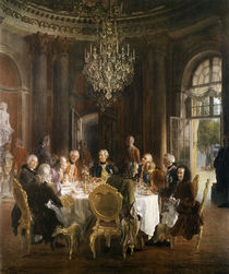 Frederick th. Great at Sanssouci / Menzel by klassik art