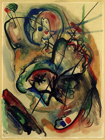 Concentrated / W. Kandinsky / Watercolour 1916 by klassik art