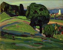 Landscape near Murnau / W. Kandinsky / Painting 1908 by klassik art