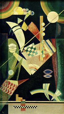 Sharp Hardness / W. Kandinsky / Oil on Card 1926 by klassik art