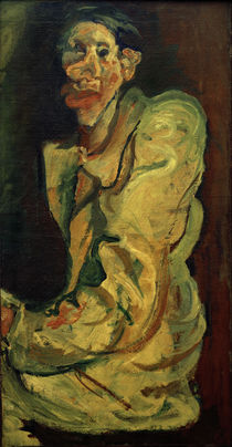 Ch. Soutine, Grotesque – self-portrait / painting by klassik art