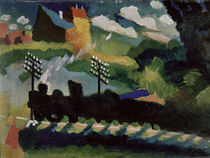 W.Kandinsky, Eisenbahn bei Murnau von klassik art