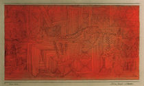 Paul Klee, Felsentempel mit Tannen von klassik art