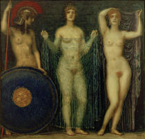 F. v. Stuck, Athena, Hera und Aphrodite von klassik art