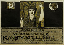 F. v. Stuck, Plakatentwurf 1897 von klassik-art